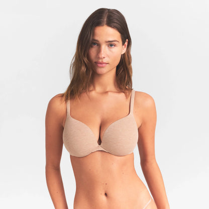 EVERYDAY COTTON ULTIMATE TEARDROP PUSH-UP BRA | CLAY HEATHER