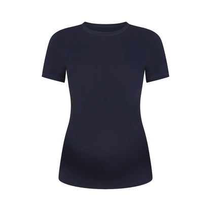 COTTON JERSEY MATERNITY T-SHIRT | NAVY