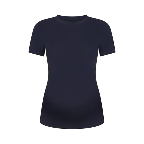 COTTON JERSEY MATERNITY T-SHIRT | NAVY