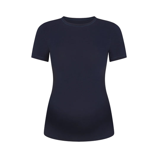 COTTON JERSEY MATERNITY T-SHIRT | NAVY
