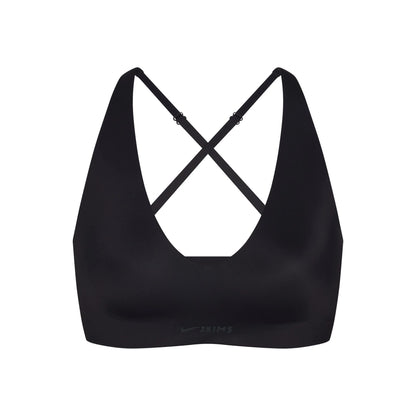 NikeSKIMS SHINE V-NECK BRA | OBSIDIAN