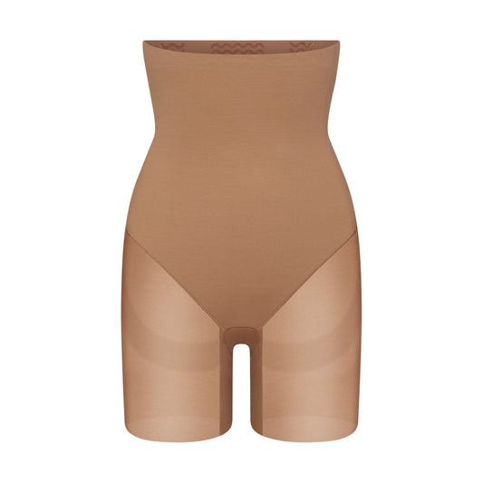 POWER MESH SHAPEWEAR CORE SCULPT HIGH-WAISTED MID THIGH SHORT | SIENNA