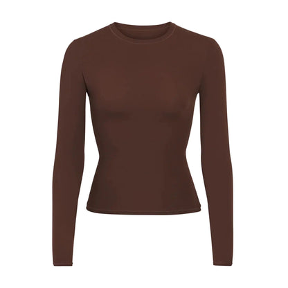 FITS EVERYBODY LONG SLEEVE T-SHIRT | COCOA