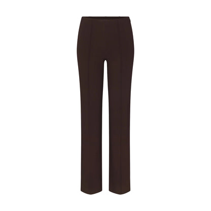 THE ESSENTIAL COLLECTION HIGH-WAISTED PINTUCK STRAIGHT PANT | ESPRESSO