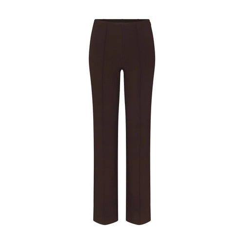 THE ESSENTIAL COLLECTION HIGH-WAISTED PINTUCK STRAIGHT PANT | ESPRESSO