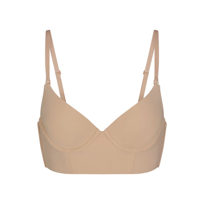FITS EVERYBODY LOW BACK LONGLINE BRA | CLAY