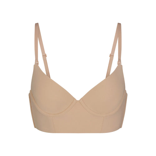 FITS EVERYBODY LOW BACK LONGLINE BRA | CLAY