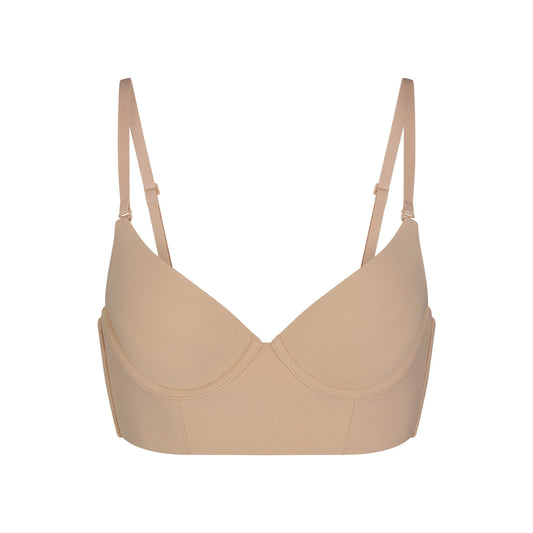 FITS EVERYBODY LOW BACK LONGLINE BRA | CLAY