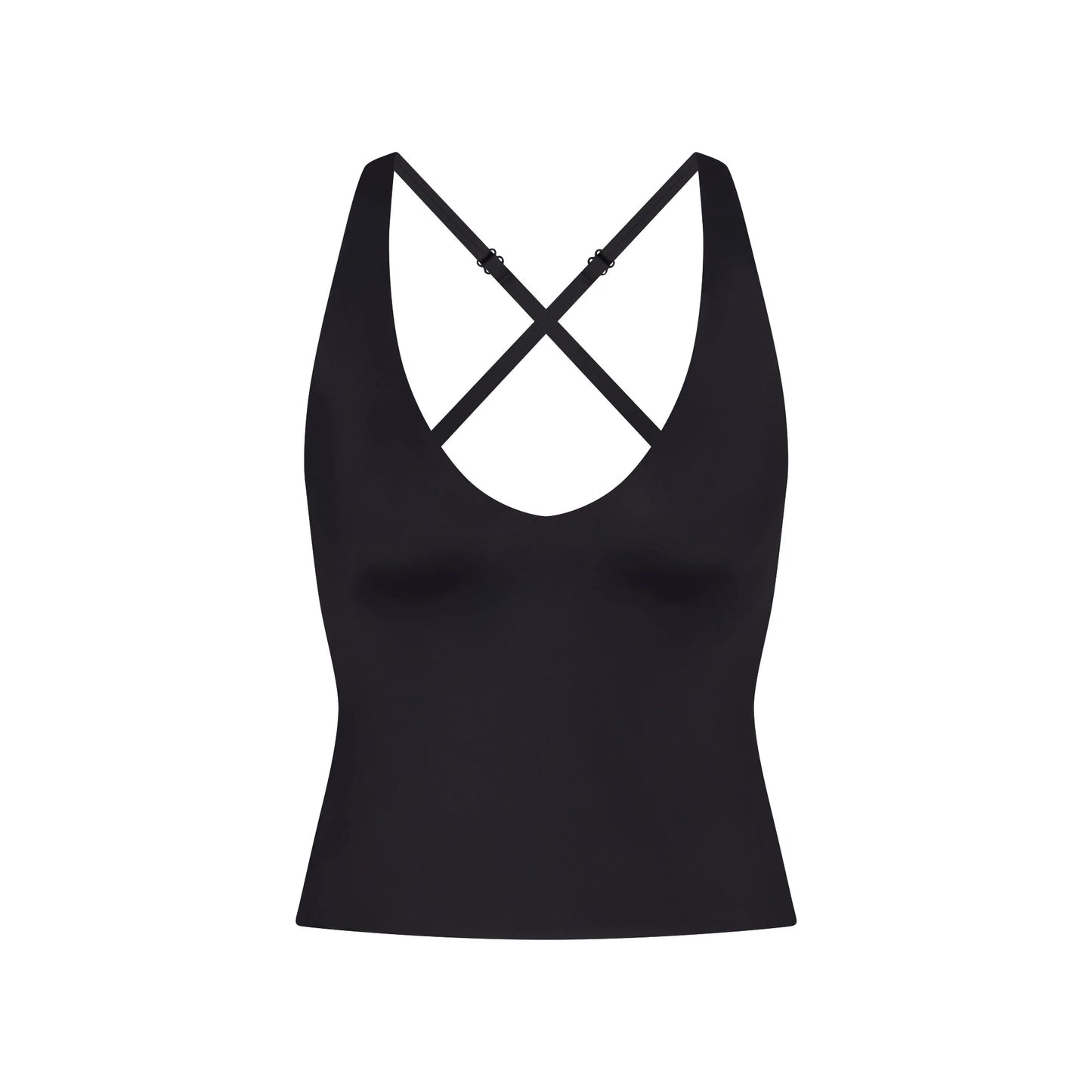 NikeSKIMS SHINE V-NECK TANK | OBSIDIAN