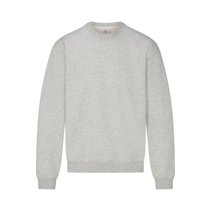 FLEECE LOUNGE MENS RELAXED HIGH CREWNECK | LIGHT HEATHER GREY