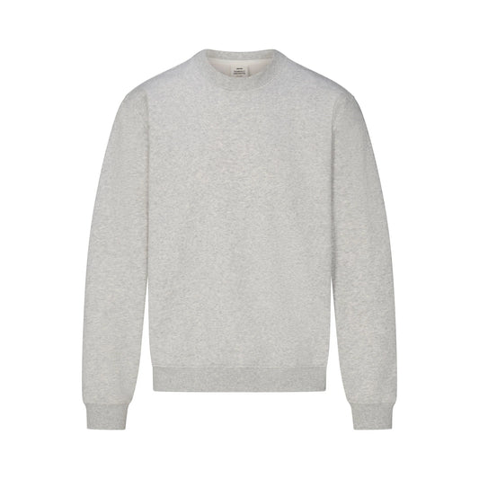 FLEECE LOUNGE MENS RELAXED HIGH CREWNECK | LIGHT HEATHER GREY