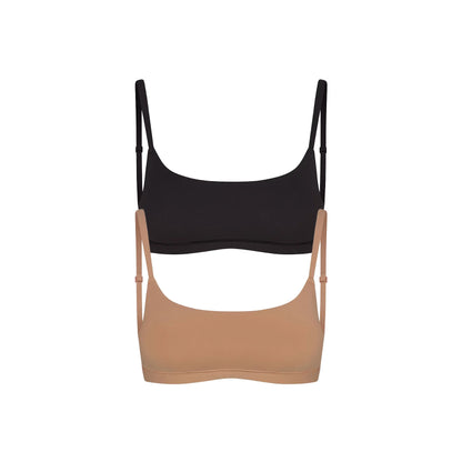 FITS EVERYBODY SCOOP BRALETTE 2-PACK | SIENNA AND ONYX