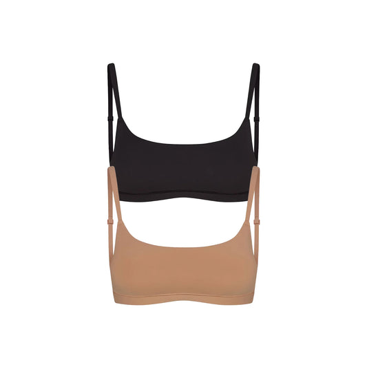 FITS EVERYBODY SCOOP BRALETTE 2-PACK | SIENNA AND ONYX