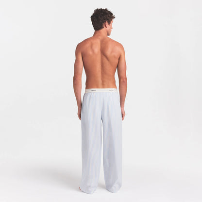 COTTON POPLIN MENS LOGO BAND SLEEP PANT | PLATINUM DOUBLE STRIPE