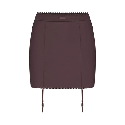 SKIMS BODY MINI GARTER SKIRT | RAISIN