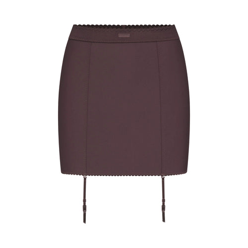 SKIMS BODY MINI GARTER SKIRT | RAISIN