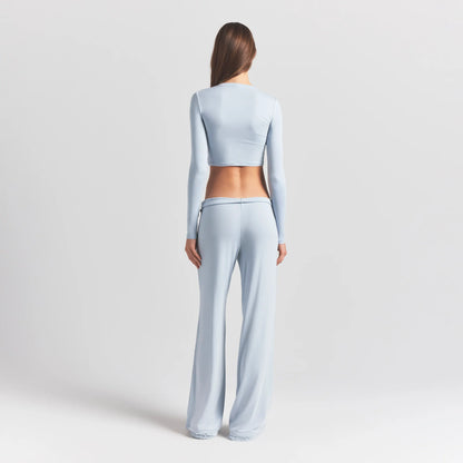SKIMS SLEEP STRAIGHT LEG PANT | ZEN BLUE