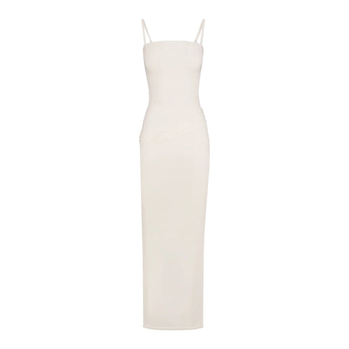 VETTESE X SKIMS SHEER MODAL LONG DRESS | ECRU