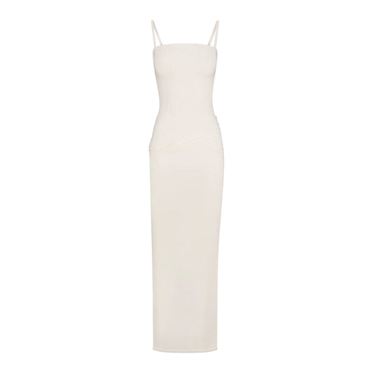 VETTESE X SKIMS SHEER MODAL LONG DRESS | ECRU
