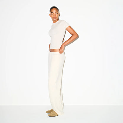 COTTON FLEECE CLASSIC STRAIGHT LEG PANT | OATMEAL HEATHER
