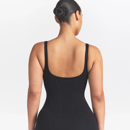 NikeSKIMS MATTE CORSET 2" ONE PIECE | OBSIDIAN