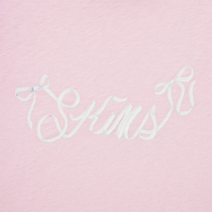 WORN IN JERSEY T-SHIRT | PEONY SKIMS BOW