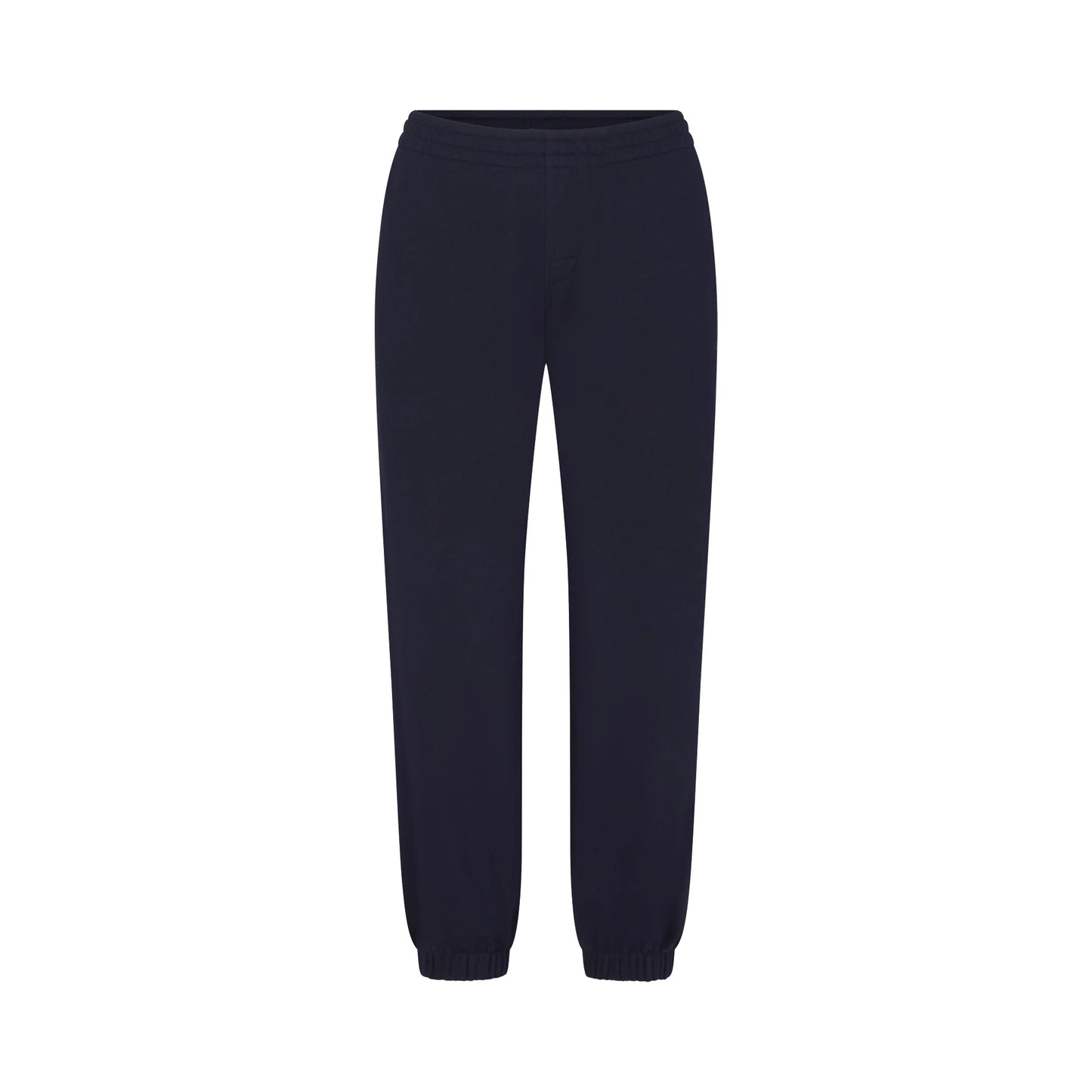 DRAPEY FRENCH TERRY CROPPED JOGGER | NAVY