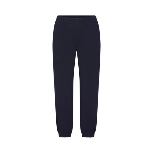 DRAPEY FRENCH TERRY CROPPED JOGGER | NAVY
