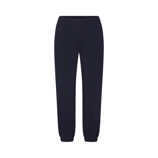 DRAPEY FRENCH TERRY CROPPED JOGGER | NAVY