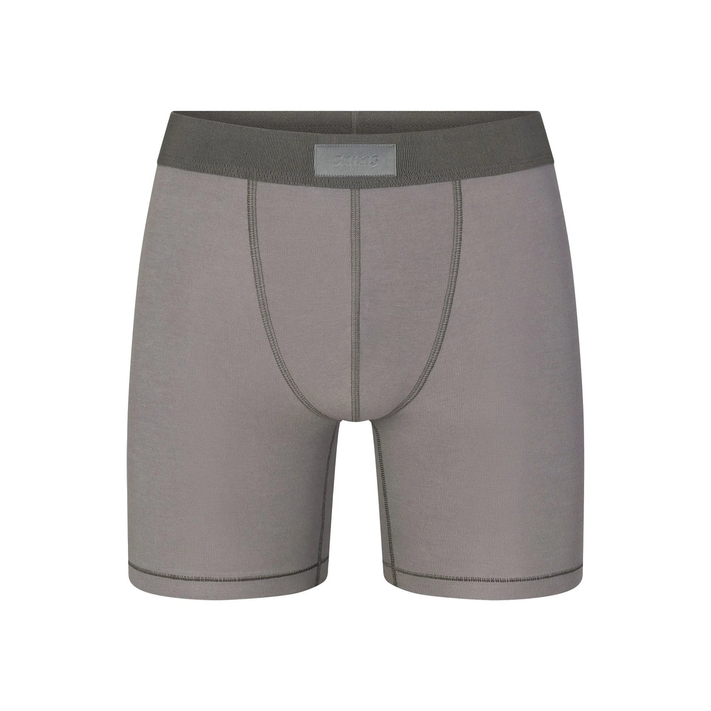 SKIMS COTTON MENS 5" BOXER BRIEF | WASHED GUNMETAL