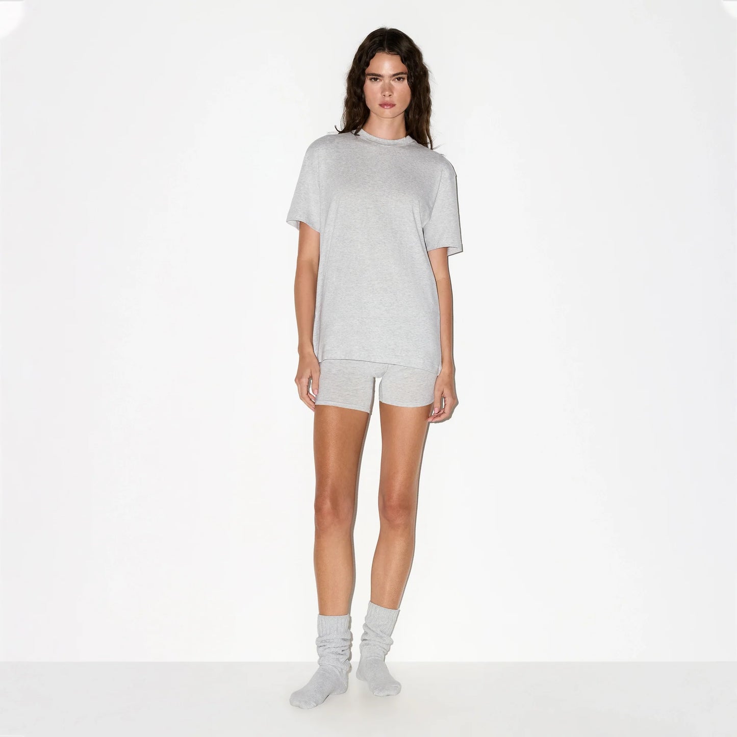 BOYFRIEND T-SHIRT | LIGHT HEATHER GREY