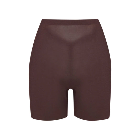 SHEER SCULPT LOW BACK SHORT | COCOA