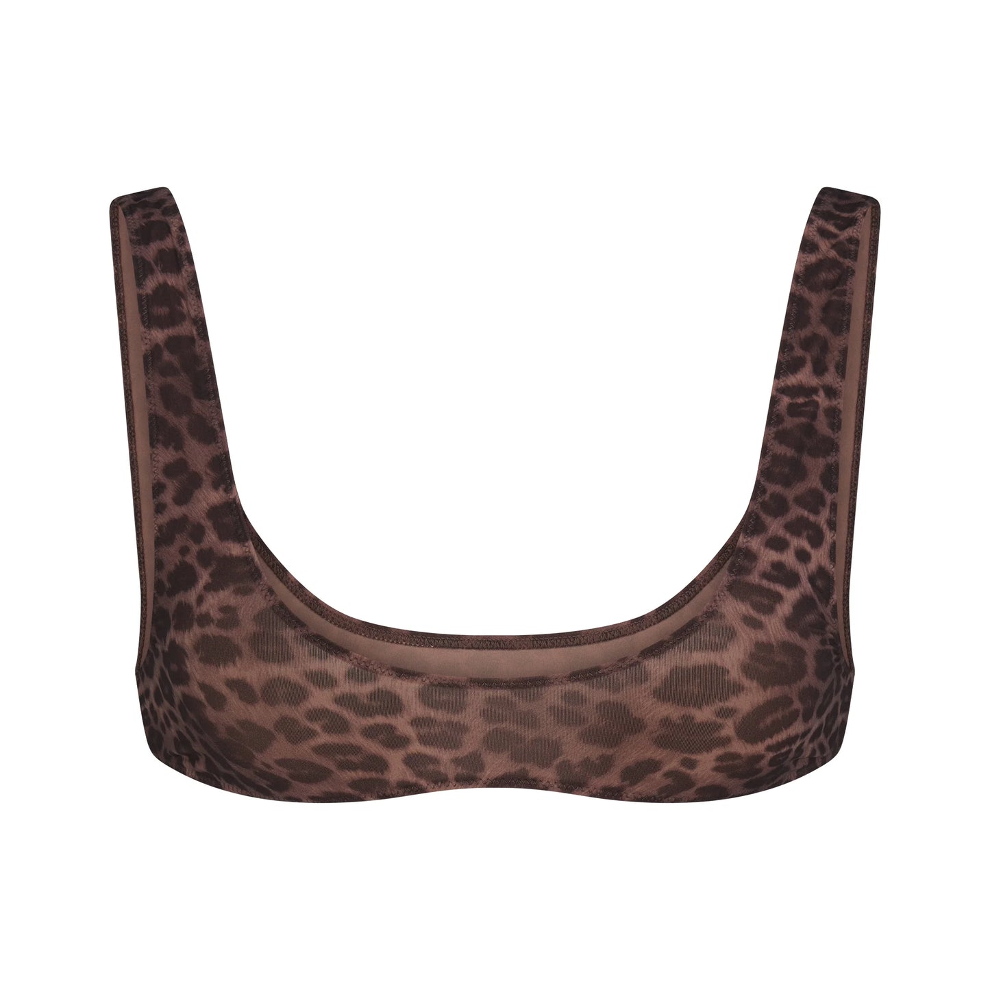 FITS EVERYBODY MICRO SCOOP BRALETTE | UMBER LEOPARD PRINT
