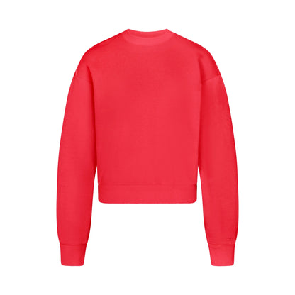 COTTON FLEECE CLASSIC CREWNECK | WASHED RED