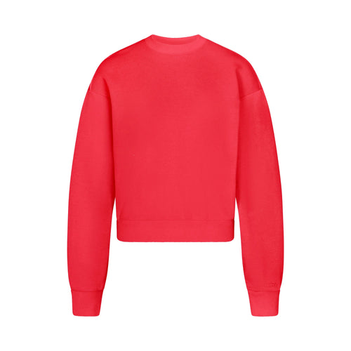 COTTON FLEECE CLASSIC CREWNECK | WASHED RED