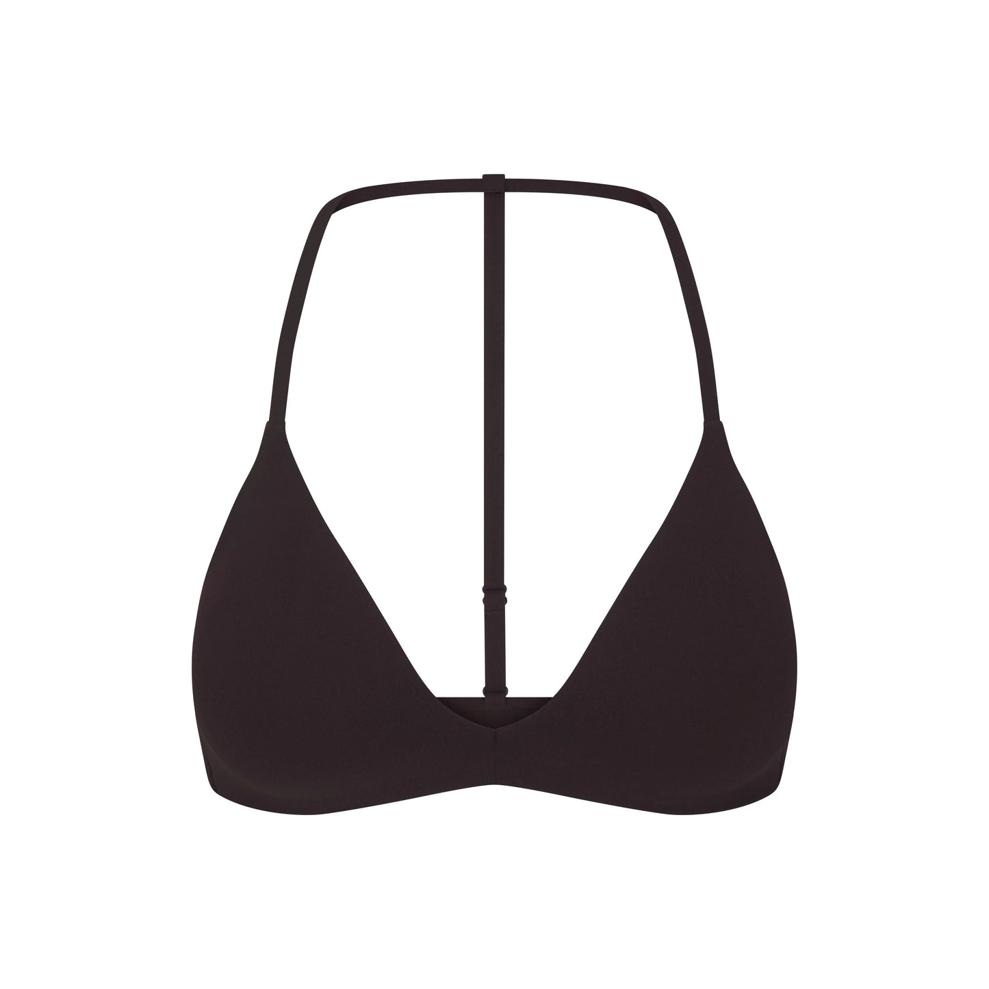 NikeSKIMS STUDIO STRETCH T-BACK TRIANGLE BRA | DARK ROAST