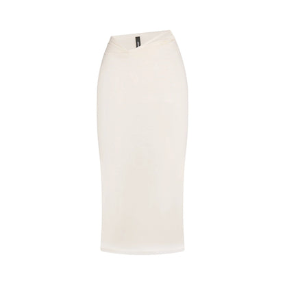 VETTESE X SKIMS SHEER MODAL MIDI SKIRT | ECRU