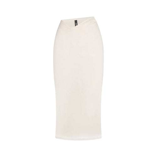 VETTESE X SKIMS SHEER MODAL MIDI SKIRT | ECRU