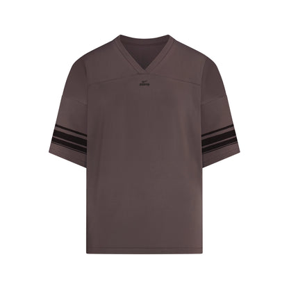 NikeSKIMS STRETCH KNIT OVERSIZED V-NECK TOP | RESIN