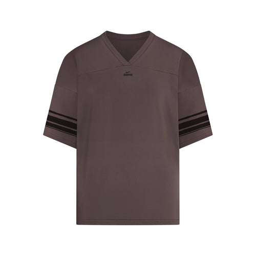 NikeSKIMS STRETCH KNIT OVERSIZED V-NECK TOP | RESIN