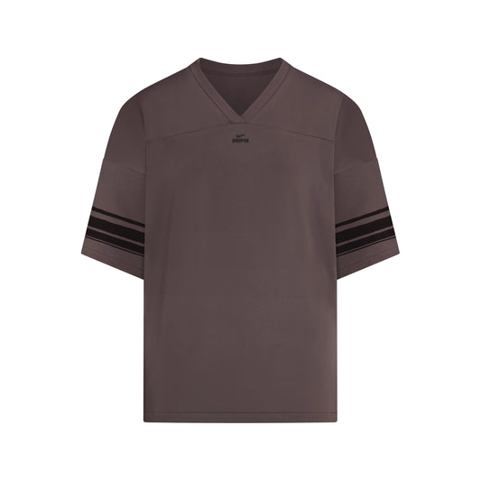 NikeSKIMS STRETCH KNIT OVERSIZED V-NECK TOP | RESIN