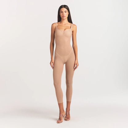 POWER MESH SHAPEWEAR CATSUIT | CLAY