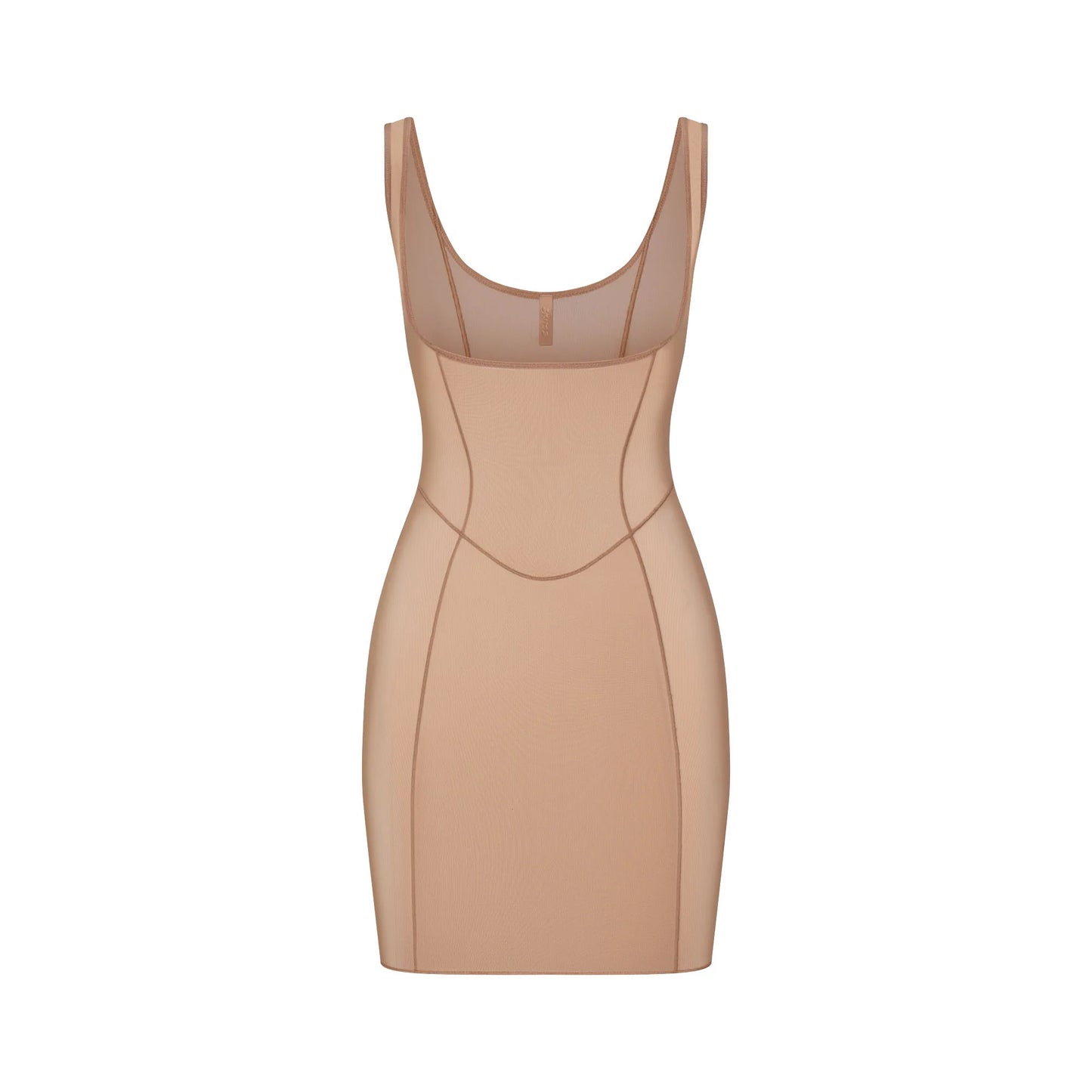 POWER MESH SHAPEWEAR OPEN BUST SLIP DRESS | SIENNA
