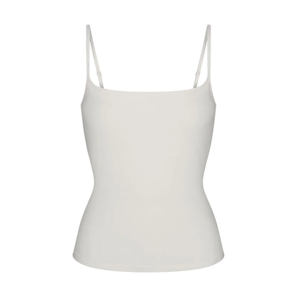 COTTON JERSEY SCOOP NECK CAMI | MARBLE