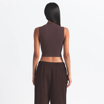 NikeSKIMS VINTAGE SEAMLESS MOCK NECK BRA TOP | PHOENIX