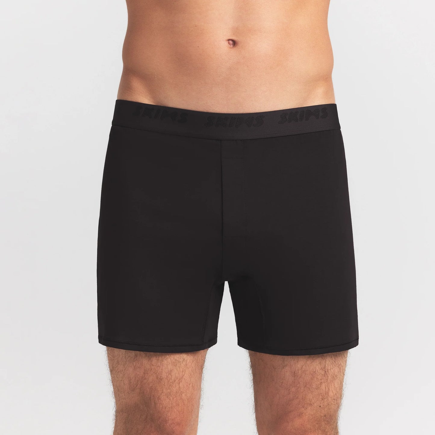 SKIMS STRETCH MENS KNIT BOXER | OBSIDIAN