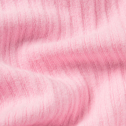 SHEER KNIT RUFFLE DRESS | PEONY