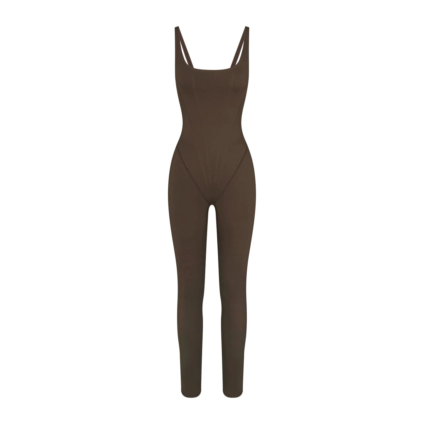NikeSKIMS MATTE CORSET 29" ONE PIECE | DARK SEPIA