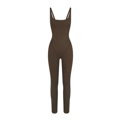 NikeSKIMS MATTE CORSET 29" ONE PIECE | DARK SEPIA