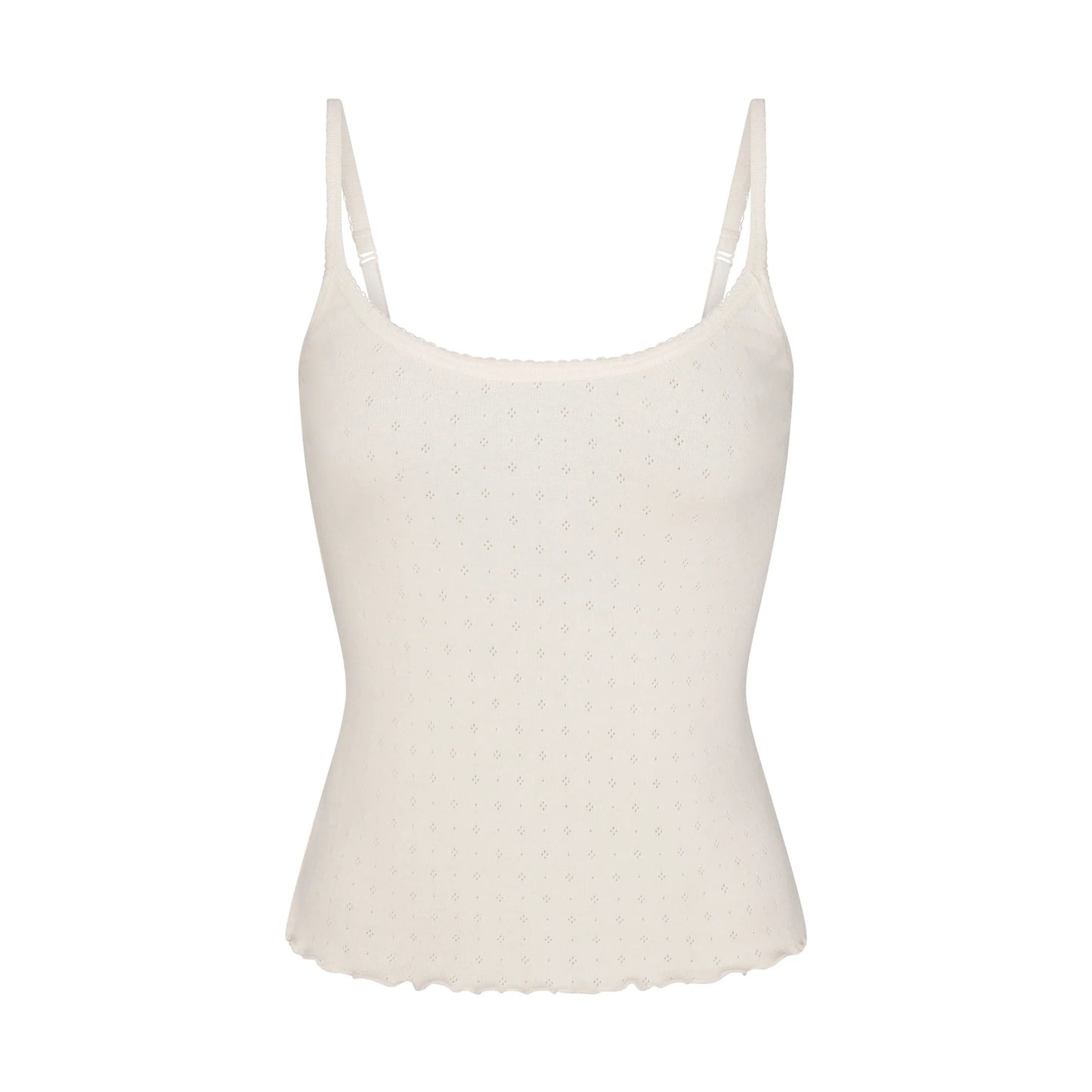 HEAVY POINTELLE CAMI | MARBLE